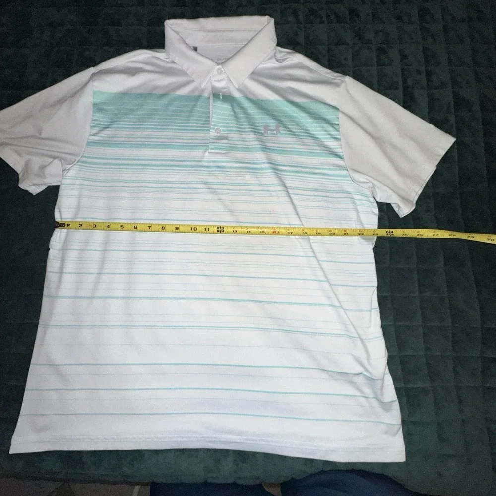 Under Armour Mens Polo Shirt Double Extra Large (2XL) Multicolor Golf Prep